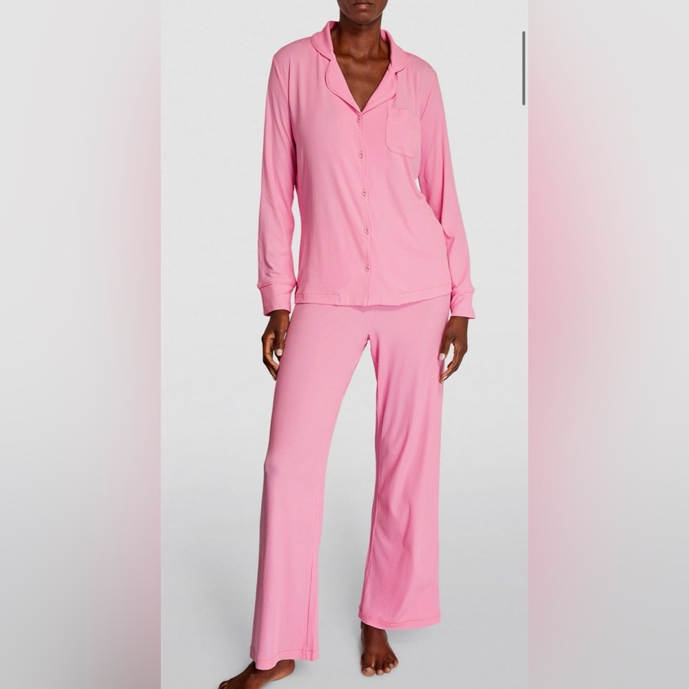 NWT/UNOPENED SKIMS RIBBED SLEEP SET-COTTON CANDY SIZE XS- Valentine's Day!